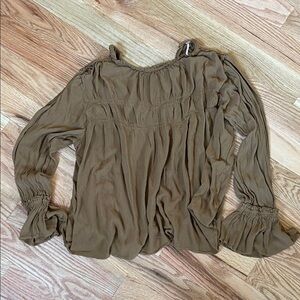 Women's Free People Camel colored Blouse